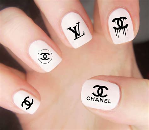 chanel decals for nails.